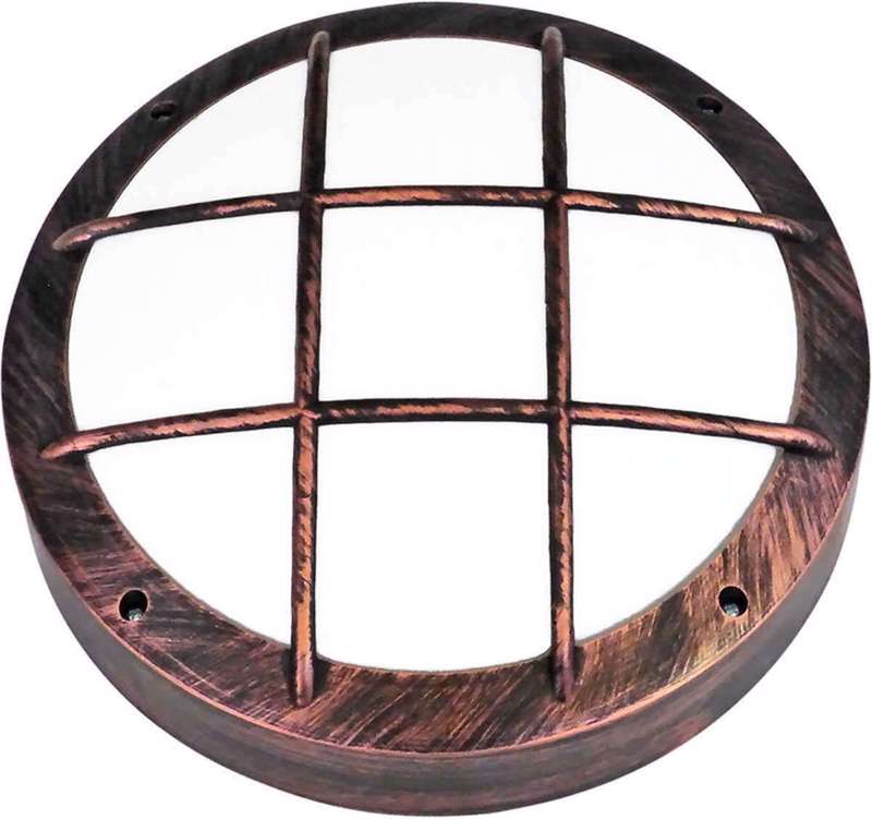 Heronia Απλίκα Τοίχου/Οροφής Πλαφόν Εξωτερικού Χώρου Πλαστικό SLP-40Β Χαλκός 2/Ε27 18Χ8cm 13-0102