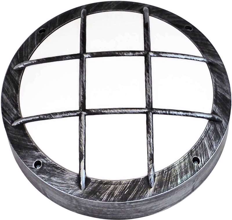 Heronia Απλίκα Τοίχου/Οροφής Πλαφόν Εξωτερικού Χώρου Πλαστικό SLP-40Β Ασημί 2/Ε27 18Χ8cm 13-0103