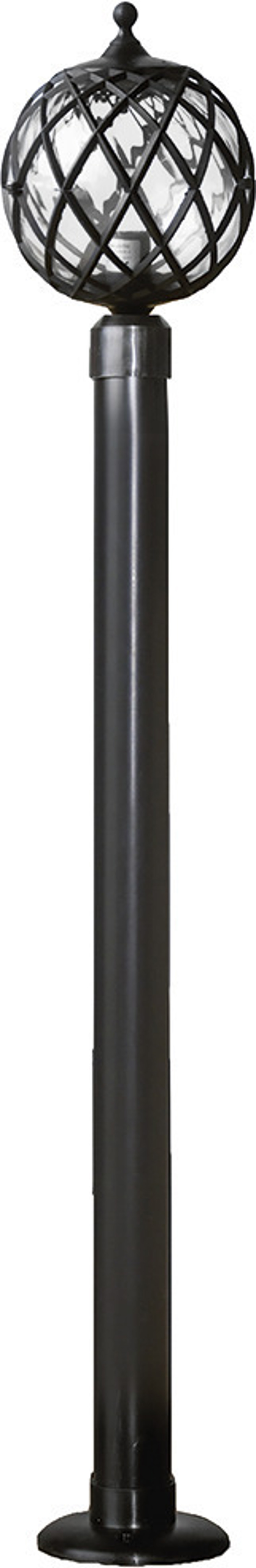 Heronia Επιδαπέδιο Φωτιστικό Εξωτερικού Χώρου Πλαστικό LP-530EΒ Μαύρο Ε27 21Χ21Χ128cm 10-0143