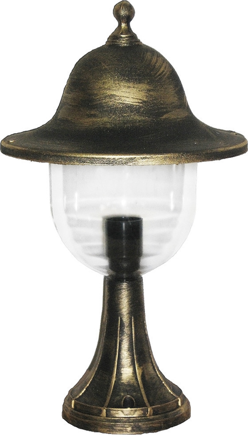 Heronia Επιδαπέδιο Φωτιστικό Εξωτερικού Χώρου Πλαστικό/Γυαλί LP-800EN Μπρονζέ Ε27 24,5Χ42cm 10-0211