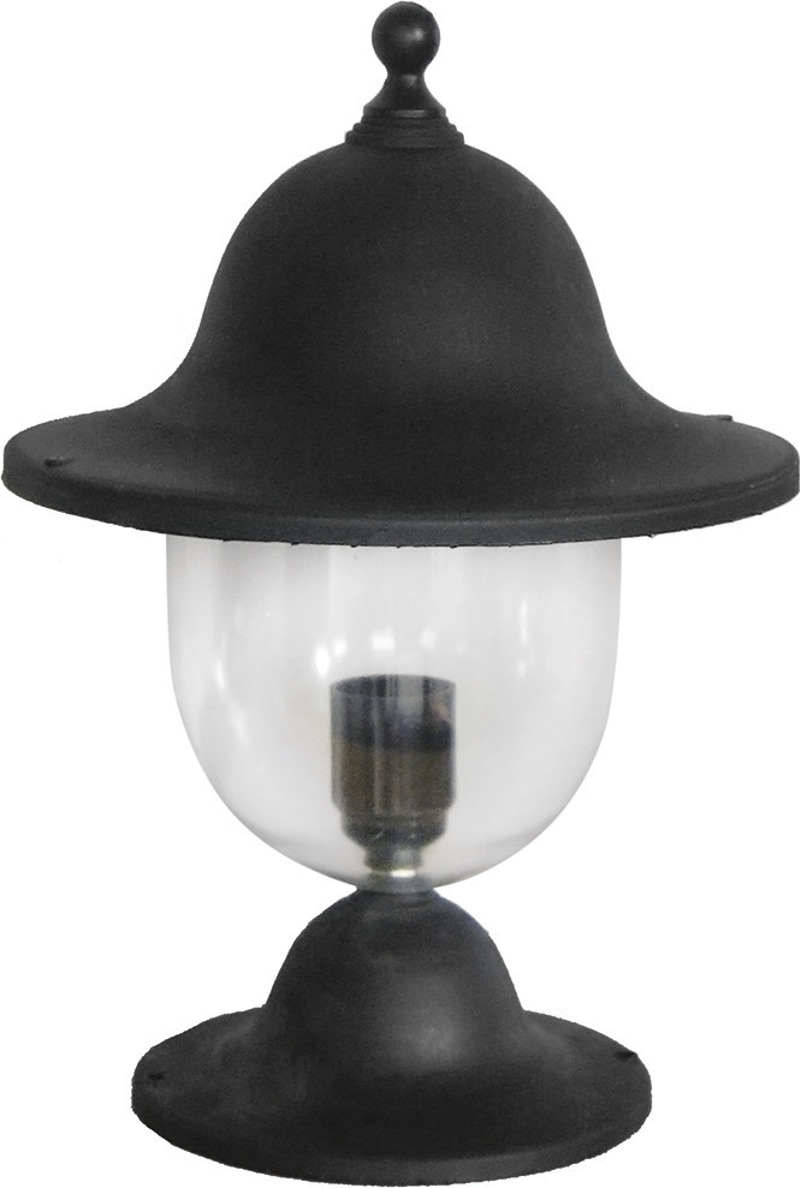 Heronia Επιδαπέδιο Φωτιστικό Εξωτερικού Χώρου Πλαστικό/Γυαλί LP-800EX Μαύρο Ε27 24,5Χ35cm 10-0212