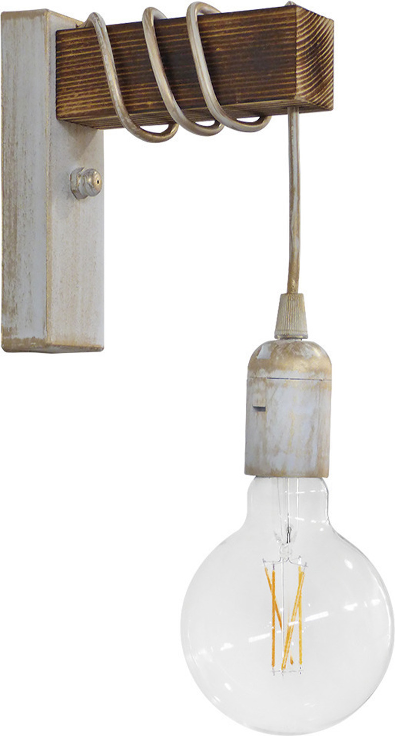 Heronia Lighting - ΣΗΜΑΝΤΙΚΟ: Σε περίπτωση διαφοράς τιμής από το κατάστημα ισχύει παντα και μόνο η τιμή του καταστήματος Heronia Απλίκα Τοίχου Πλαστικό/Ξύλο Ε/27ΑΡ SQUARE Λευκό