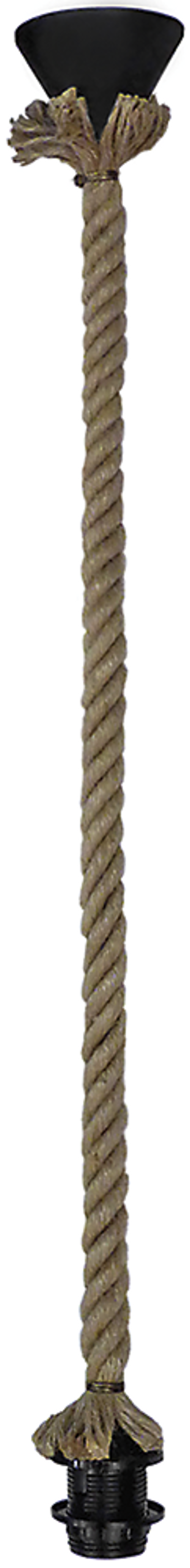 Φωτιστικά agiovlasitishome - ΣΗΜΑΝΤΙΚΟ: Σε περίπτωση διαφοράς τιμής από το κατάστημα ισχύει παντα και μόνο η τιμή του καταστήματος Heronia Φωτιστικό Οροφής Σχοινί E/27K ROPE Μαύρο/Φυσικό