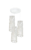 Heronia 3Foto Xeiropoiito Fotistiko Orofis Bambaki/Sxoini MACRAME MAC-01PENDEL Ekrou E27 32X110cm 31-1062