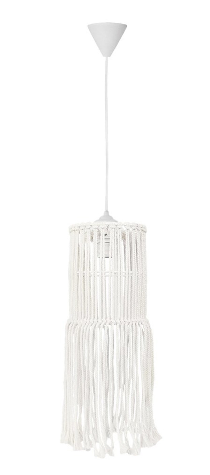 Heronia Xeiropoiito Fotistiko Orofis Bambaki/Sxoini MACRAME MAC-03 Ekrou E27 15X90cm 31-1065