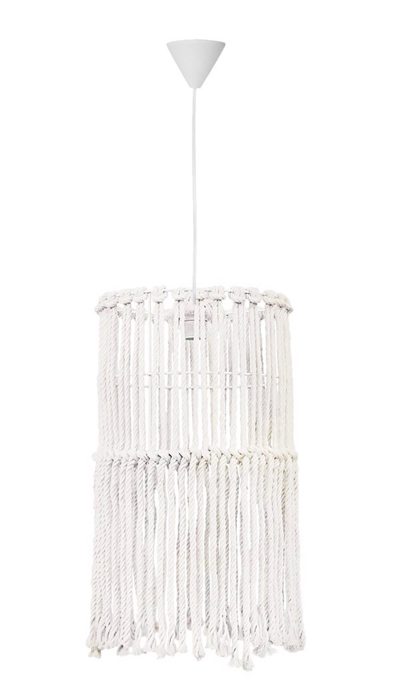 Φωτιστικά agiovlasitishome - ΣΗΜΑΝΤΙΚΟ: Σε περίπτωση διαφοράς τιμής από το κατάστημα ισχύει παντα και μόνο η τιμή του καταστήματος Heronia Χειροποίητο Φωτιστικό Οροφής Bαμβάκι/Σχοινί MAC