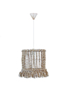 Heronia Xeiropoiito Fotistiko Orofis Plastiko/Sxoini MACRAME MIX-30 ROPE Ekrou E27 30X80cm 31-1114