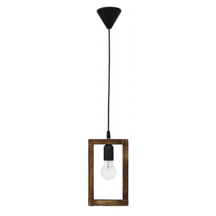 Heronia Kremasto Fotistiko Orofis SAM/01 Monofoto Xulino Fusiko Kafe/Mavro F15x95cm E27 31-1260