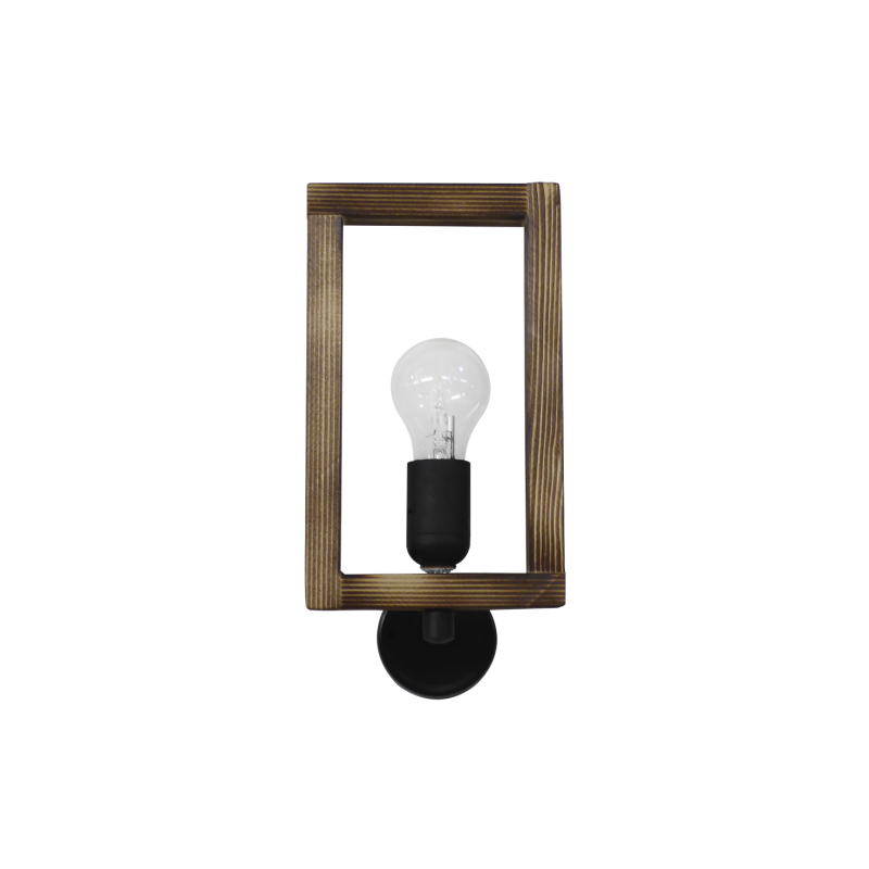 Heronia Lighting - ΣΗΜΑΝΤΙΚΟ: Σε περίπτωση διαφοράς τιμής από το κατάστημα ισχύει παντα και μόνο η τιμή του καταστήματος Heronia Απλίκα Τοίχου SAM/01AP Μονόφωτη Ξύλινη Φυσική Κ