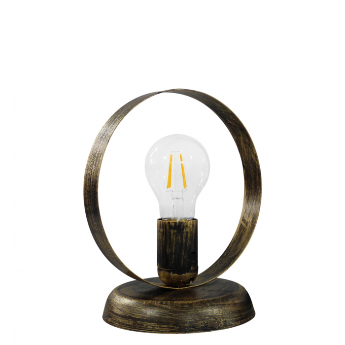 Heronia Portatif HALKA/18 Monofoto Metalliko/Plastiko Bronze Patina F18x21.5cm E27 34-0274