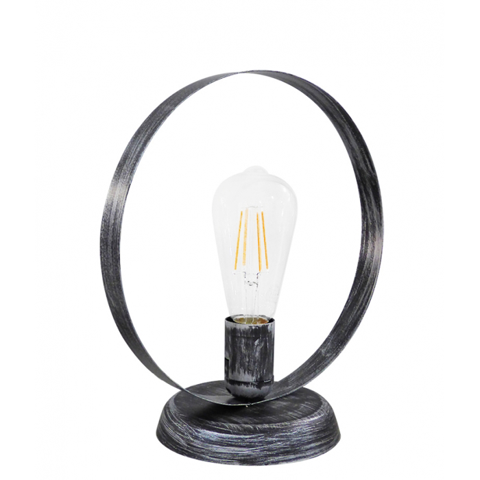 Heronia Portatif HALKA/25 Monofoto Metalliko/Plastiko Asimi Patina F25x28cm E27 34-0279