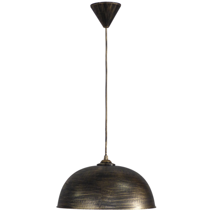 Heronia Kremasto Fotistiko Orofis SFERA/30 Monofoto Plastiko Bronze F30cm E27 35-0017