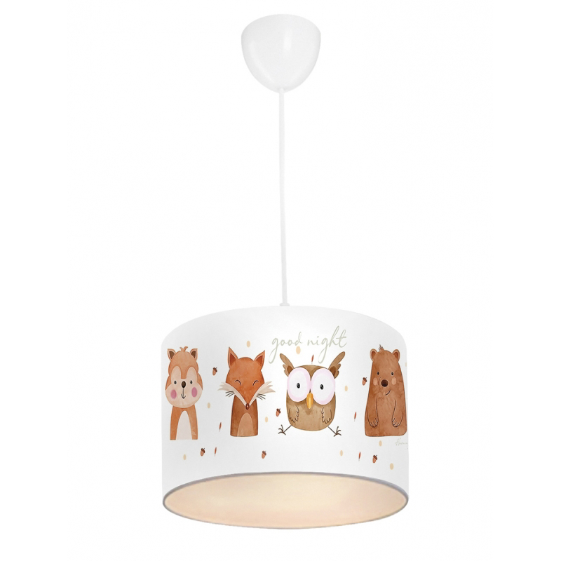 Heronia Παιδικό Φωτιστικό Οροφής KID-FOX Μονόφωτο Πλαστ