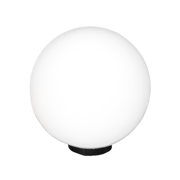 Heronia Φωτιστικό Εξωτερικού Χώρου Μπάλα Πλαστικό/Ακρυλικό Μαύρο/Λευκό Ε27 20cm 10-0005