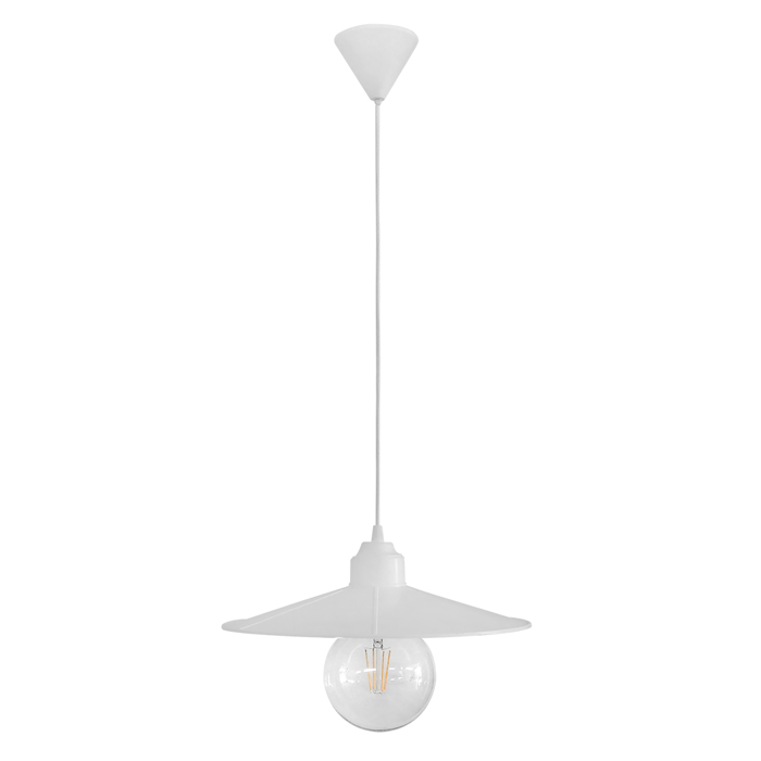 Heronia LP-180K Kremasto Fotistiko Orofis Plastiko Lefko Monofoto E27 F35x80cm 11-0164