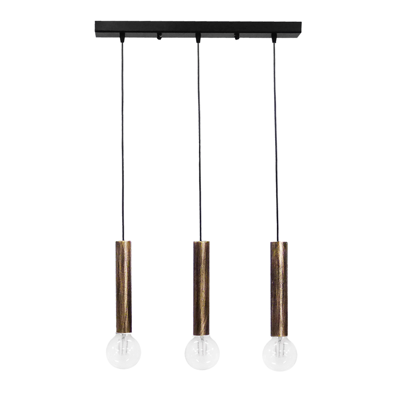 Heronia S-42RAGA Κρεμαστό Φωτιστικό Οροφής Ράγα Τρίφωτη