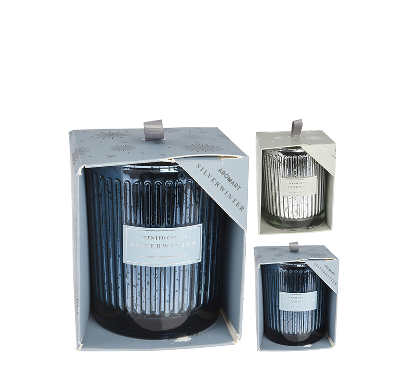 ZAROS Αρωματικό κερί σε γυάλινο δοχείο καθρέπτη σε 2 αρ