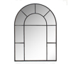 Zaros Metallikos Kathreptis Mavros ''Hamptons'' se Sxima Apsida 85x3x115cm MI146