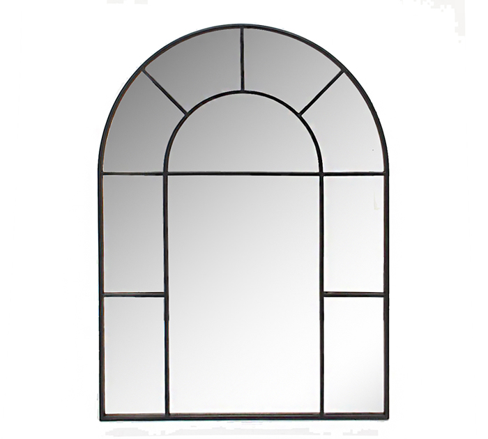 Zaros Metallikos Kathreptis Mavros ''Hamptons'' se Sxima Apsida 85x3x115cm MI146