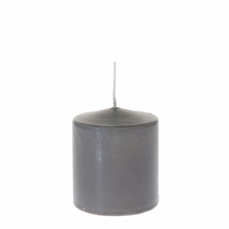 Iliadis Γκρι Κερί Κύλινδρος Φ7x8cm 33410