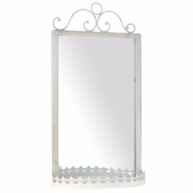 ILIADIS ΚΑΘΡΕΦΤΗΣ ME ΡΑΦΙ 26X14X49 ΛΕΥΚΟ ANTΙΚΕ 65498