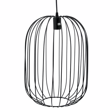 Iliadis Φωτιστικό Μεταλλικό Μαύρο Ε27 Φ30X45 65665