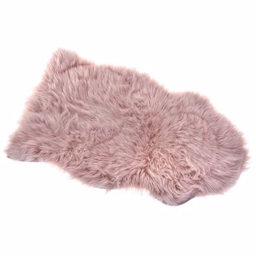 Iliadis Χαλί Ροζ Γούνινο Συνθετικό Δέρμα Προβάτου 58Χ100 69467