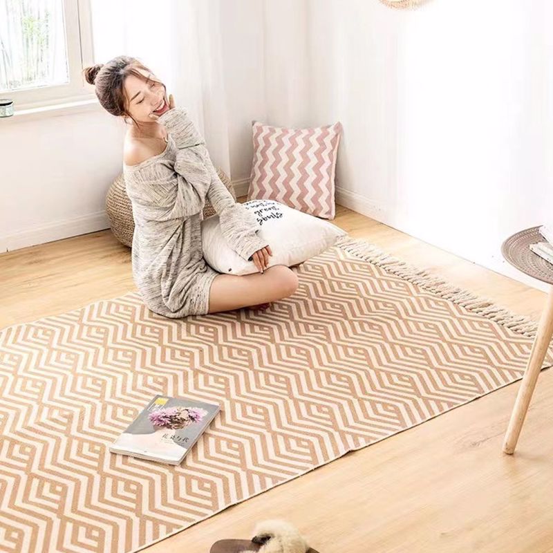 Iliadis - ΣΗΜΑΝΤΙΚΟ: Σε περίπτωση διαφοράς τιμής από το κατάστημα ισχύει παντα και μόνο η τιμή του καταστήματος Liadis Βαμβακερό Χαλί Κρεμ με Καφέ Σχέδια 120Χ180εκ 741