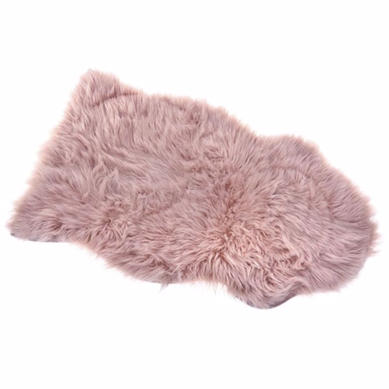 Iliadis Χαλί Ροζ Γούνινο Συνθετικό Δέρμα Προβάτου 90Χ12