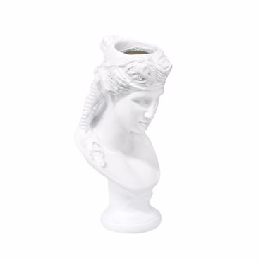 Iliadis Λευκό Resin Κασπό Φ9Χ17cm Γυναικεία Αρχαιοελληνική Προτομή 76357