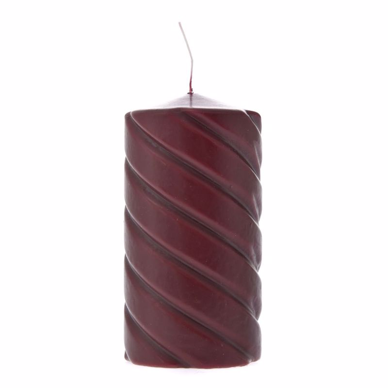 Iliadis Μπορντώ Κερί Στριφτό Φ7x14cm 76387