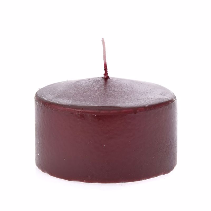 Iliadis Μπορντώ Κερί Κύλινδρος Φ9x6cm 76390