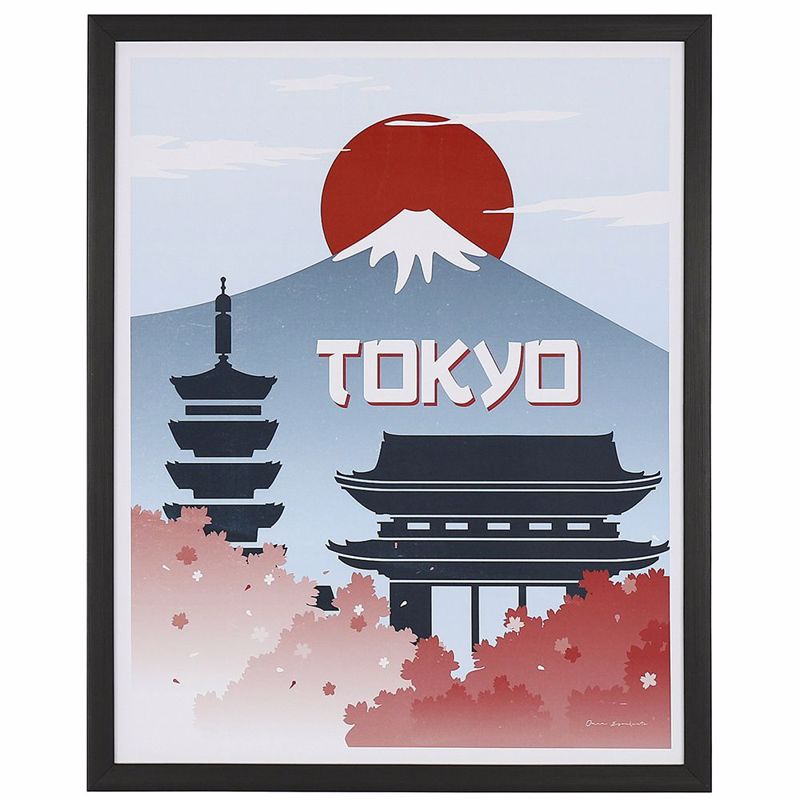 Iliadis Πίνακας 40Χ50 εκ Ρετρό Θέμα Τόκιο. Τύπωμα σε Κα