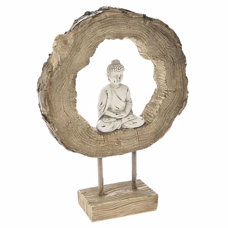 Iliadis Πολυρεζίν Γιόγκα Βούδας σε Κορμό Δένδρου 20X5.5