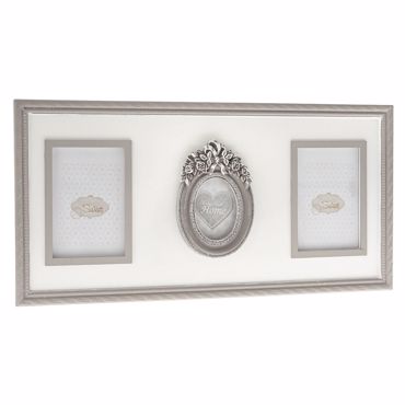 ILIADIS ΞΥΛΙΝΗ ΠΟΛΥΚΟΡΝΙΖΑ ΓΚΡΙ/ΛΕΥΚΗ 3 ΘΕΣΕΩΝ 44Χ22cm 77523