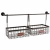 ILIADIS MAuRI METALLIKI BASI TOIXOu 72x17x30cm ME 2 KALAThIA 77585
