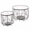 ILIADIS SET TON 2 TRAPEZI METALLIKO/GALINO MAuRO/DIAFANO 77627
