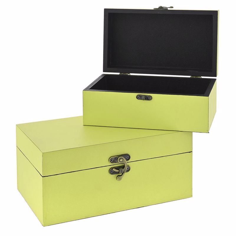 Iliadis - ΣΗΜΑΝΤΙΚΟ: Σε περίπτωση διαφοράς τιμής από το κατάστημα ισχύει παντα και μόνο η τιμή του καταστήματος Iliadis Σετ των 2 Ξύλινο Κουτί Αποθήκευσης Λαχανί (26x1