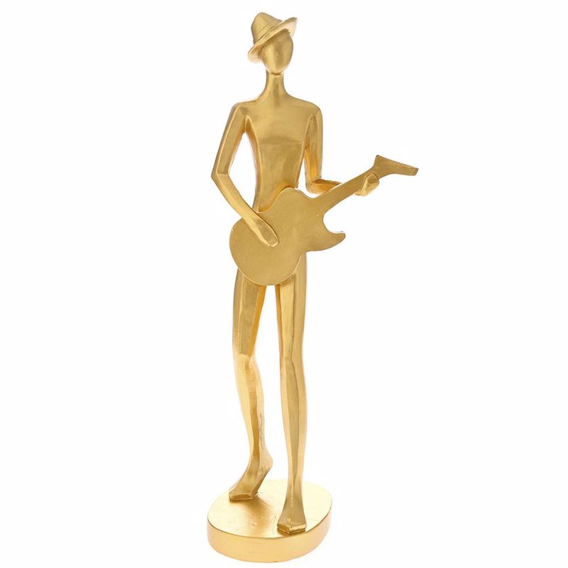 Iliadis Χρυσή Resin Φιγούρα με Κιθάρα 16x14x40cm 81946