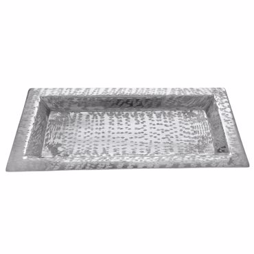 Iliadis Ασημί Παραλληλόγραμμος Μεταλλικός Δίσκος 32x17x2cm 83051