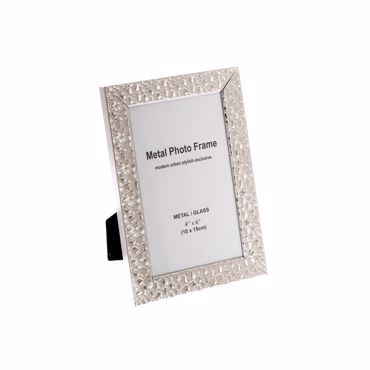 Iliadis Κορνίζα Μεταλλική Σφυρήλατη Ασημί 10x15cm 84535