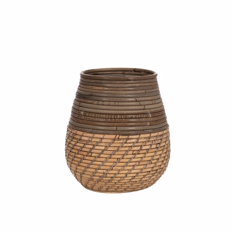 Γλάστρες - Ζαρντινιέρες agiovlasitishome - ΣΗΜΑΝΤΙΚΟ: Σε περίπτωση διαφοράς τιμής από το κατάστημα ισχύει παντα και μόνο η τιμή του καταστήματος Iliadis Ψάθινο Φυσικό Κασπώ Φ17x24cm με Νάιλον 84860