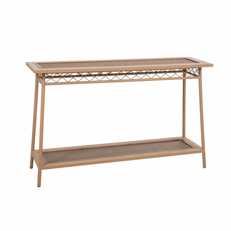 Iliadis - ΣΗΜΑΝΤΙΚΟ: Σε περίπτωση διαφοράς τιμής από το κατάστημα ισχύει παντα και μόνο η τιμή του καταστήματος Iliadis Μεταλλική Κονσόλα με Ξύλινες Επιφάνειες 120x35x