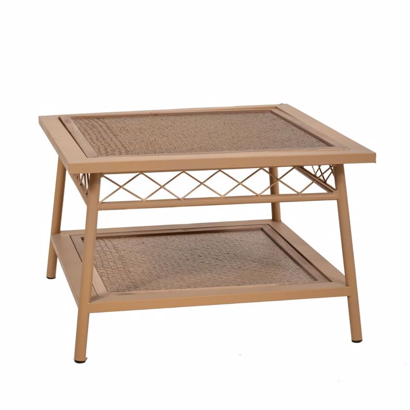 Iliadis Τραπέζι Μεταλλικό-Ξύλινο σε Μπεζ Αποχρώσεις 60x