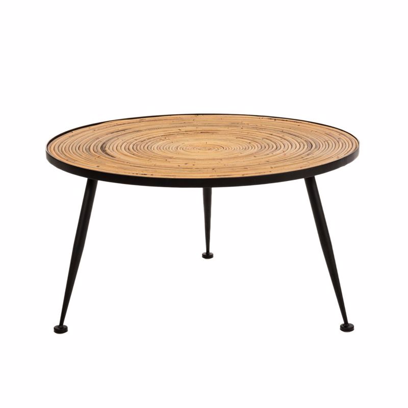 Έπιπλα σαλονιού agiovlasitishome - ΣΗΜΑΝΤΙΚΟ: Σε περίπτωση διαφοράς τιμής από το κατάστημα ισχύει παντα και μόνο η τιμή του καταστήματος Iliadis Τραπέζι Στρογγυλό από Rattan με Μεταλλικά Πόδια