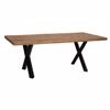 Iliadis Trapezi Siderenio me Xulini Epifaneia 200x100x78cm 85272