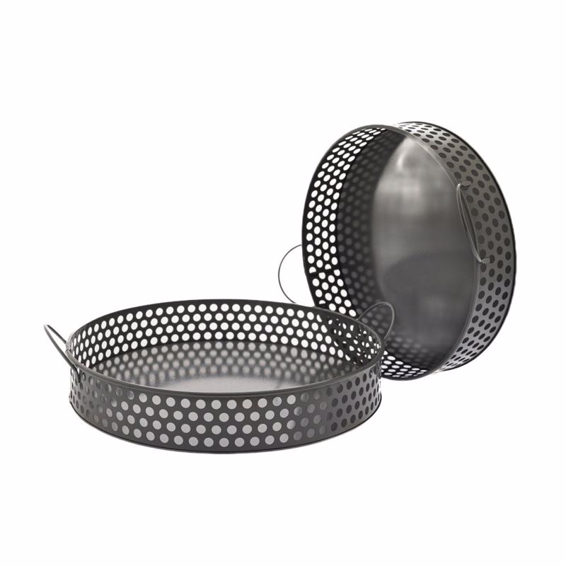 Διακοσμητικά Επιτραπέζια agiovlasitishome - ΣΗΜΑΝΤΙΚΟ: Σε περίπτωση διαφοράς τιμής από το κατάστημα ισχύει παντα και μόνο η τιμή του καταστήματος Iliadis Σετ των 2 Δίσκοι Μεταλλικοί Γκρι Στρογγυλοί Φ31