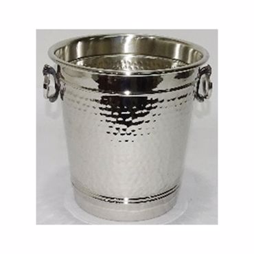 Iliadis Σαμπανιέρα Σφυρήλατη Μπρούτζινη Ασημί Φ19x22cm 86768