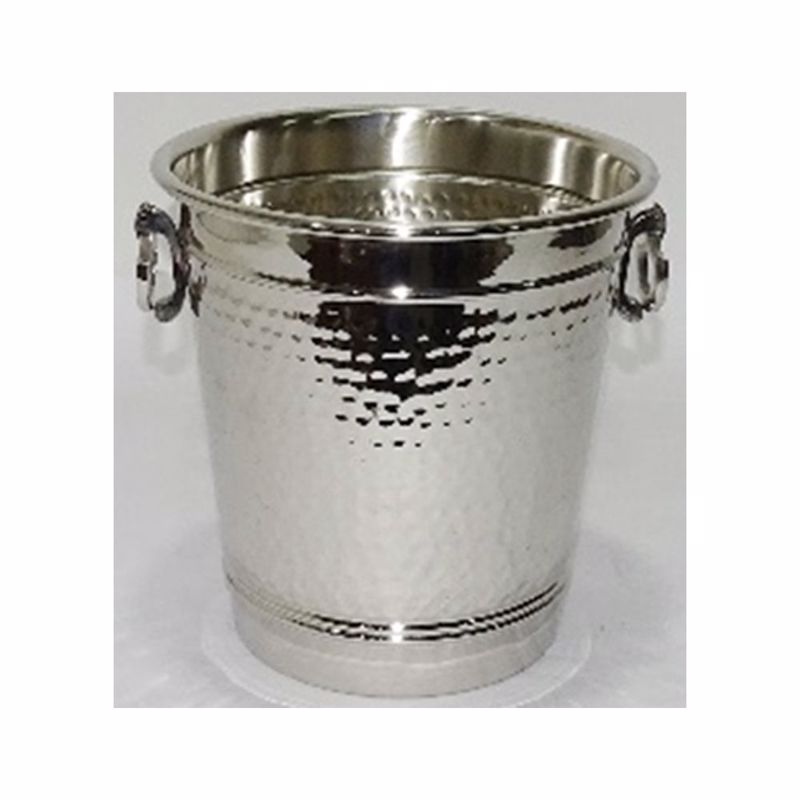 Iliadis Σαμπανιέρα Σφυρήλατη Μπρούτζινη Ασημί Φ19x22cm 86768