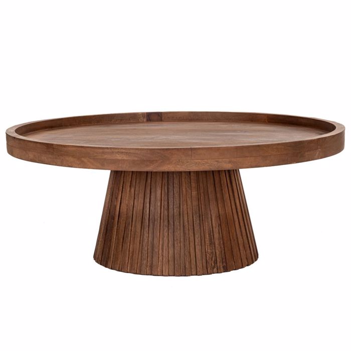 Iliadis Trapezi Rotonta Xulino Kafe F87x35cm 87866